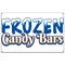 Signmission Frozen Candy Bars Banner Concession Stand Food Truck Single Sided B-Frozen Candy Bars19 - alternate 1